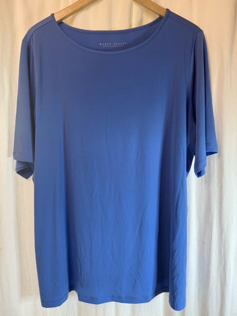 Susan Graver Modern Essentials “Liquid Knit” Top